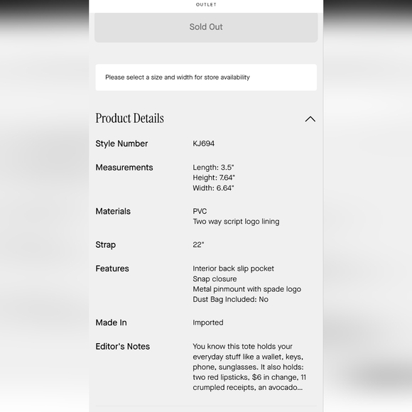 🤩Kate Spade Dark Beige and Cream Signature Spade Flower Mini Tote NWT🤩 - Picture 17 of 17